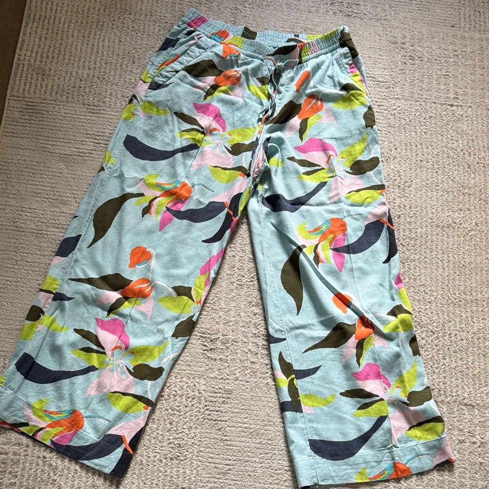 Light Blue Floral Pants